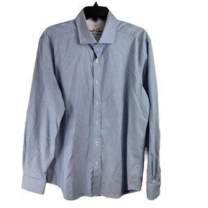 Robert Graham mens taylored fit long sleeve dress shirt size Large